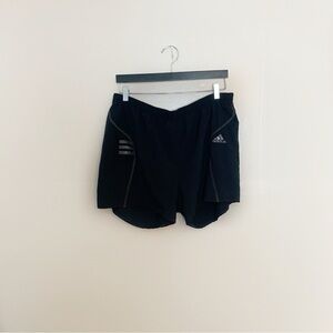 [Adidas] Women's Black Climalite Elastic Waist Running Athletic Shorts